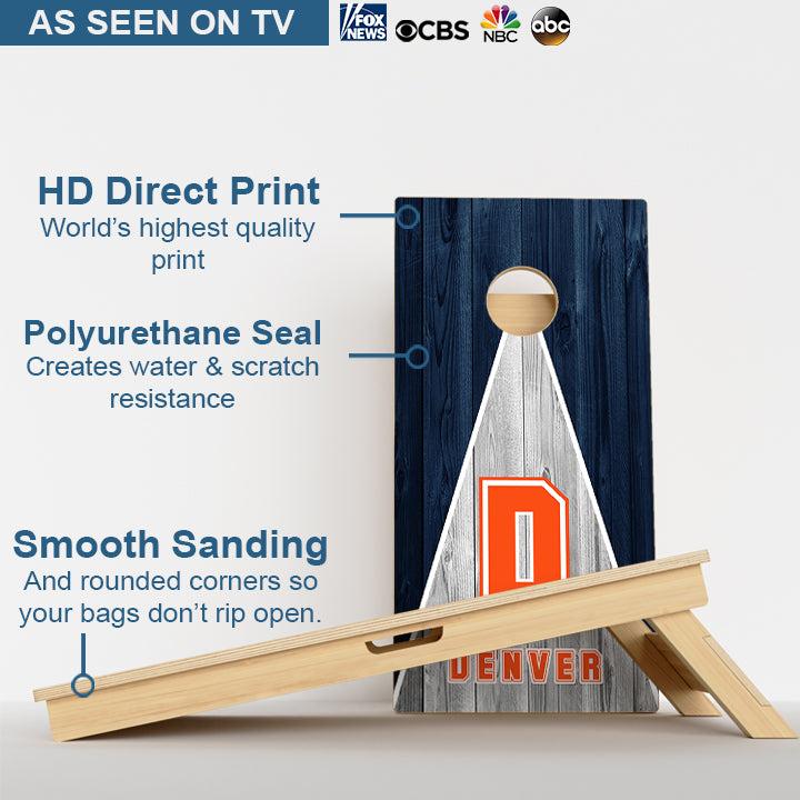 Denver Football Professional Cornhole Boards