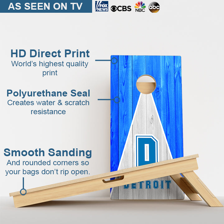 Detroit Football Professional Cornhole Boards