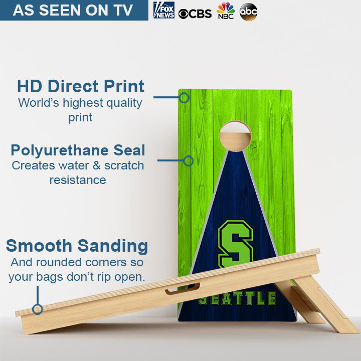 Seahawks Football Professional Cornhole Boards