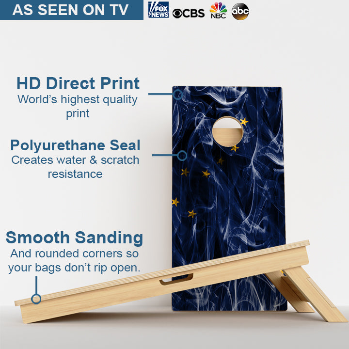 Alaska Flag Professional Cornhole Boards