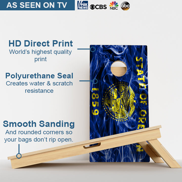 Oregon Flag Professional Cornhole Boards
