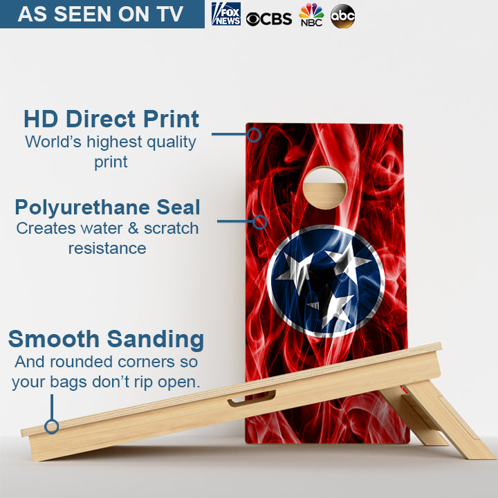 Tennessee Flag Professional Cornhole Boards