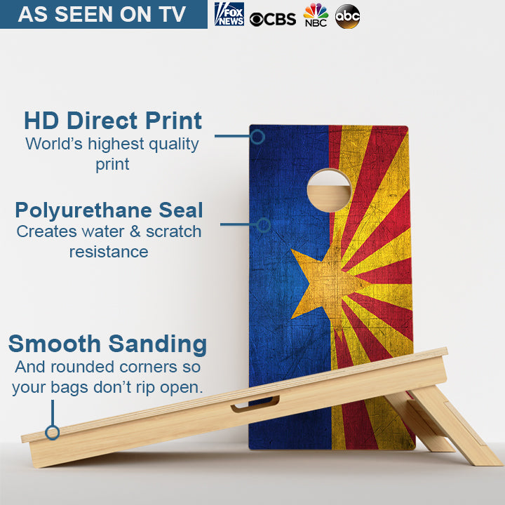 Arizona Flag Professional Cornhole Boards