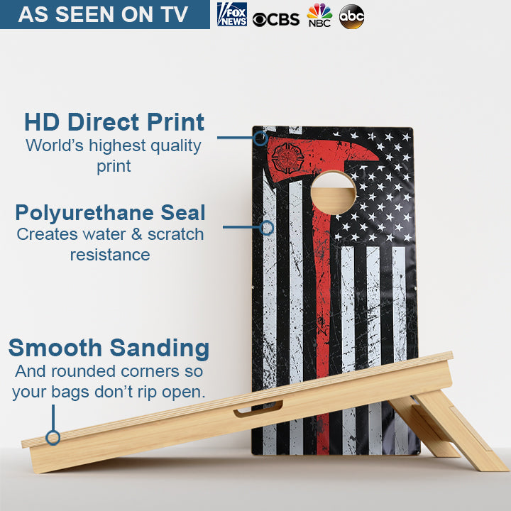 Thin Red Line Axe Professional Cornhole Boards