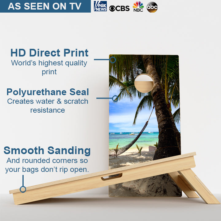 Beach Paradise Professional Cornhole Boards