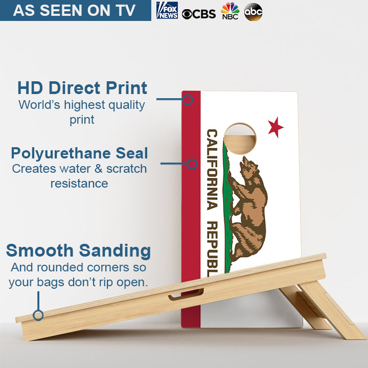 California Flag Professional Cornhole Boards