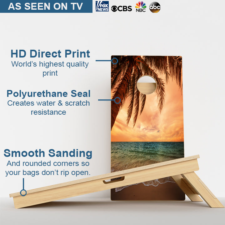 Beach Paradise Professional Cornhole Boards