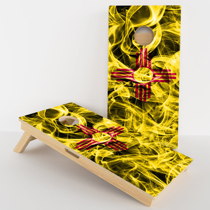 New Mexico Flag Professional Cornhole Boards