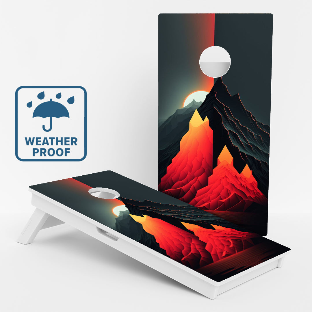 Weather Proof Mountains Cornhole Boards