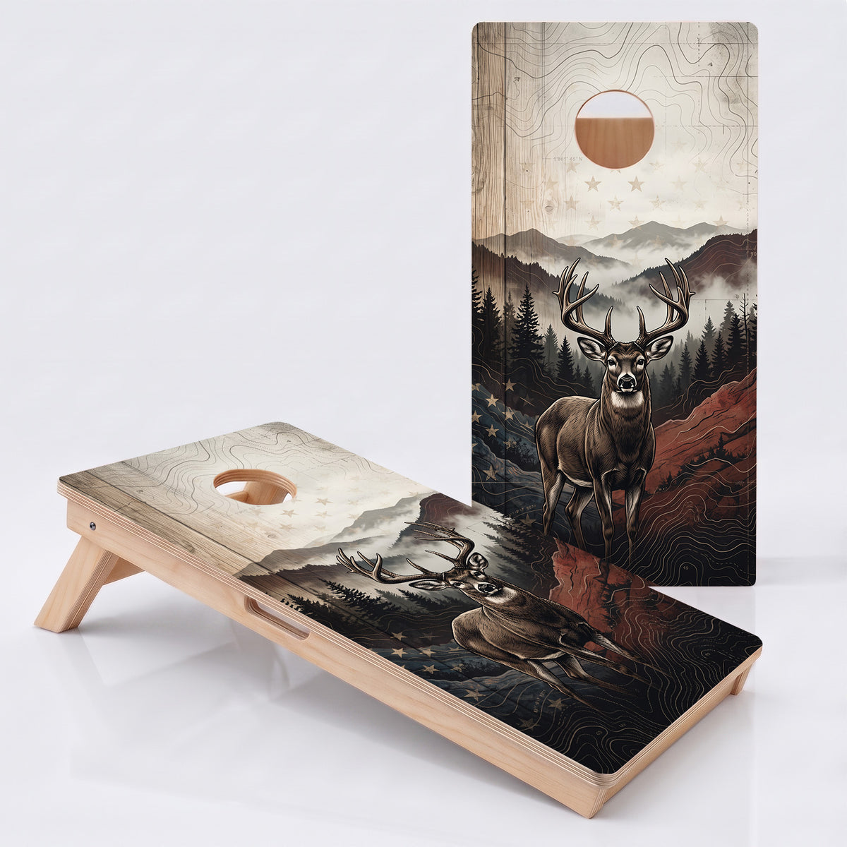 American Deer Professional Cornhole Boards