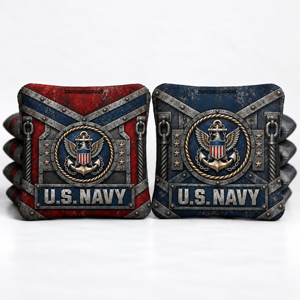 U.S. Navy Steel Plate 8 Pro Cornhole Bags
