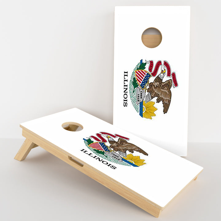 Illinois Flag Professional Cornhole Boards