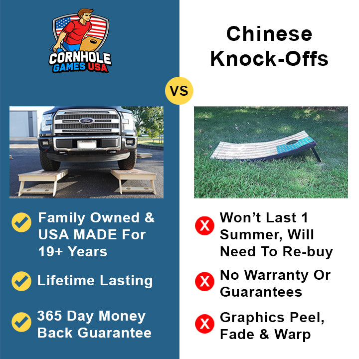 Kneeling Knight Professional Cornhole Boards