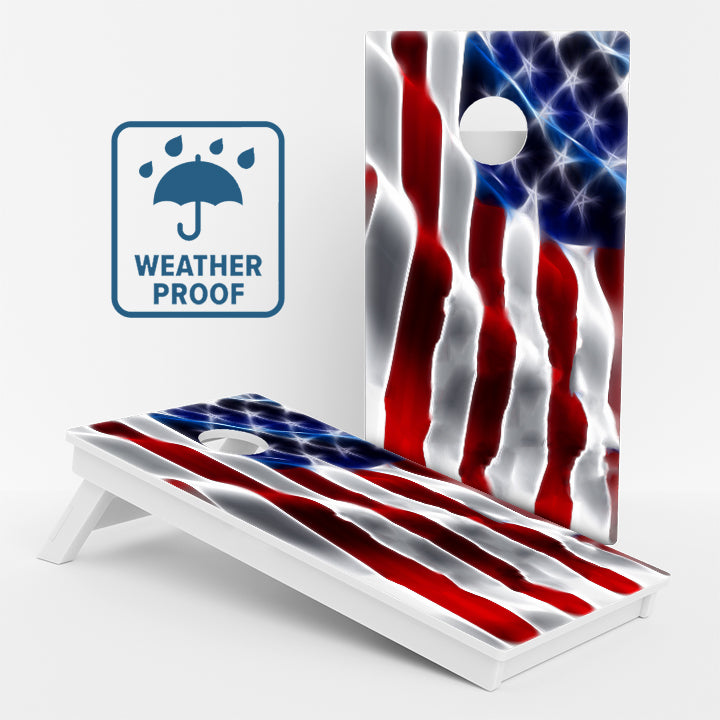 American Flag Weather Proof Cornhole Boards