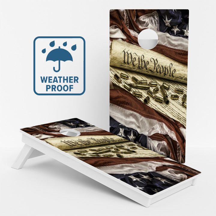 We The People Weather Proof Cornhole Boards