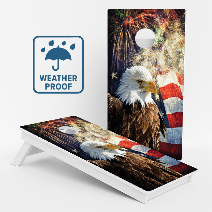 American Flag/Eagle Weather Proof Cornhole Boards