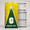 Green Bay Wisconsin Football Weather Proof Cornhole Boards