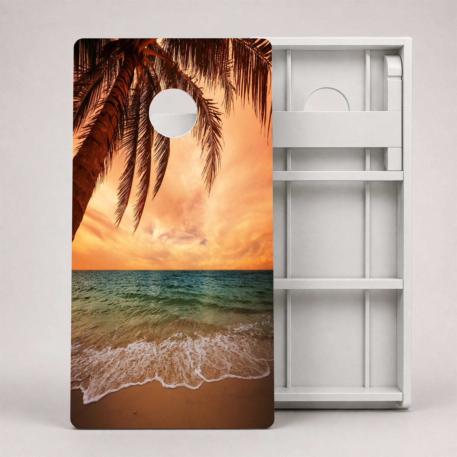 Beach Paradise Weather Proof Cornhole Boards
