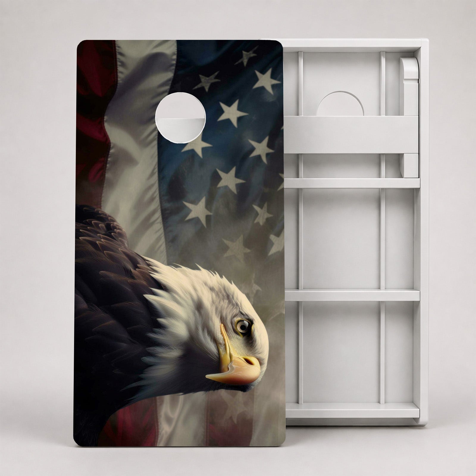 Bald Eagle American Flag Weather Proof Cornhole Boards