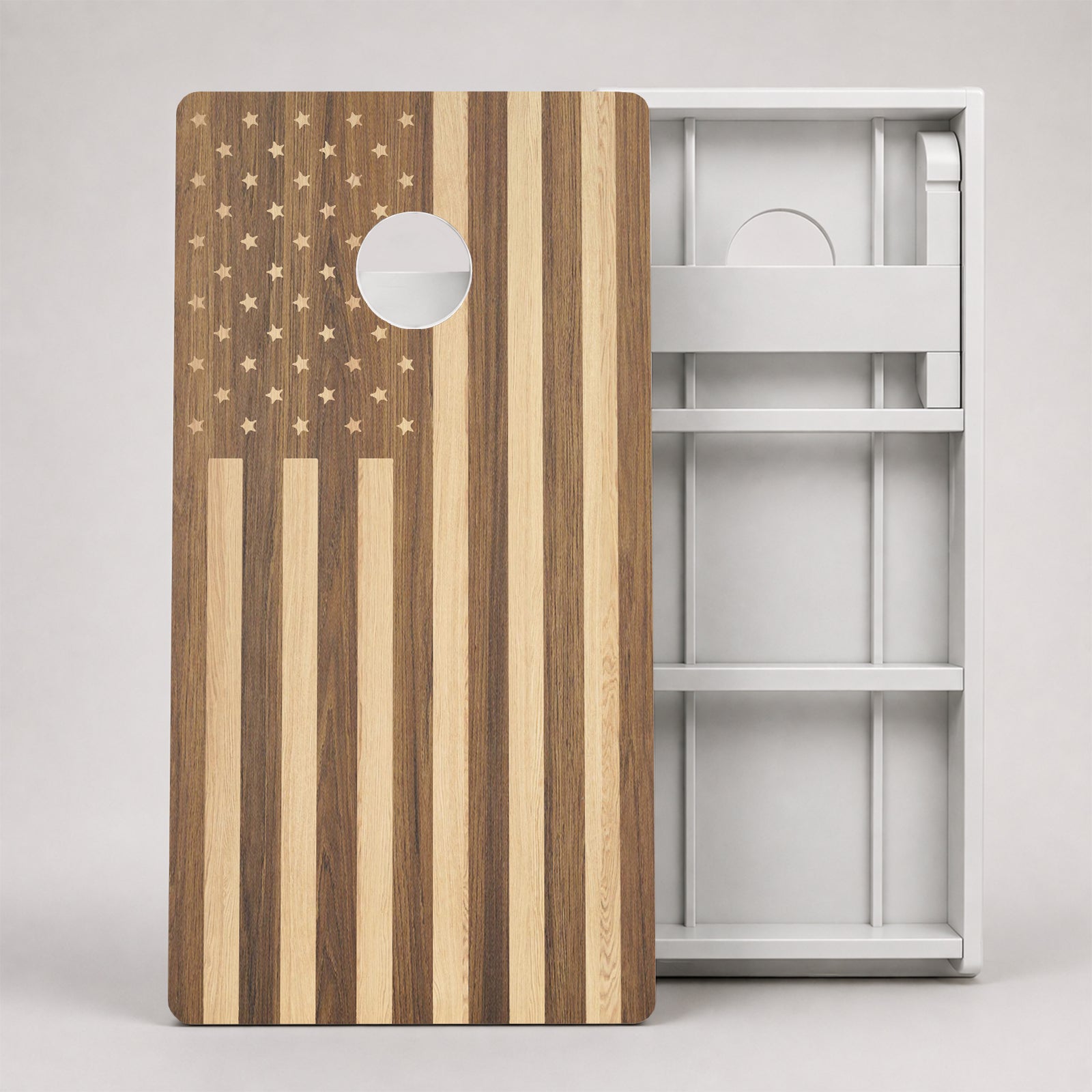 Wood American Flag Weather Proof Cornhole Boards