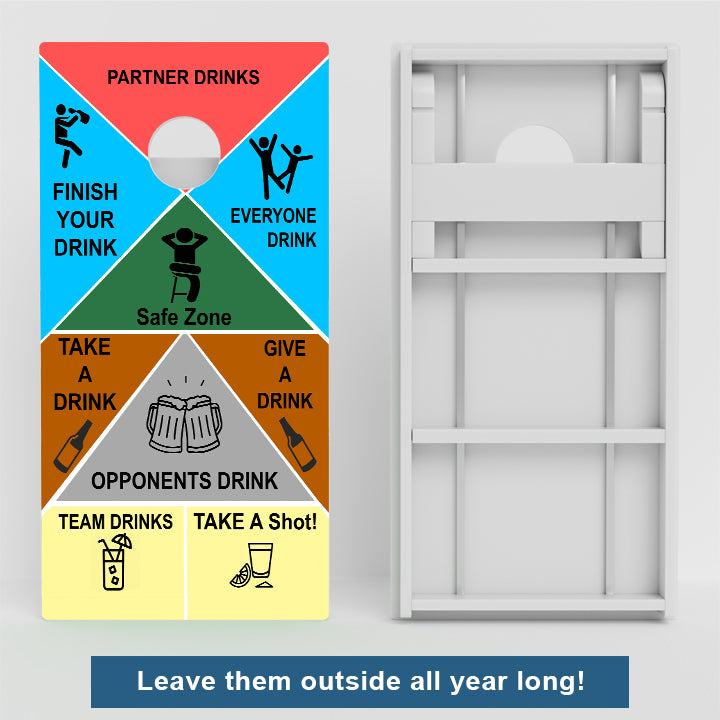 Drinking Game Weather Proof Cornhole Boards