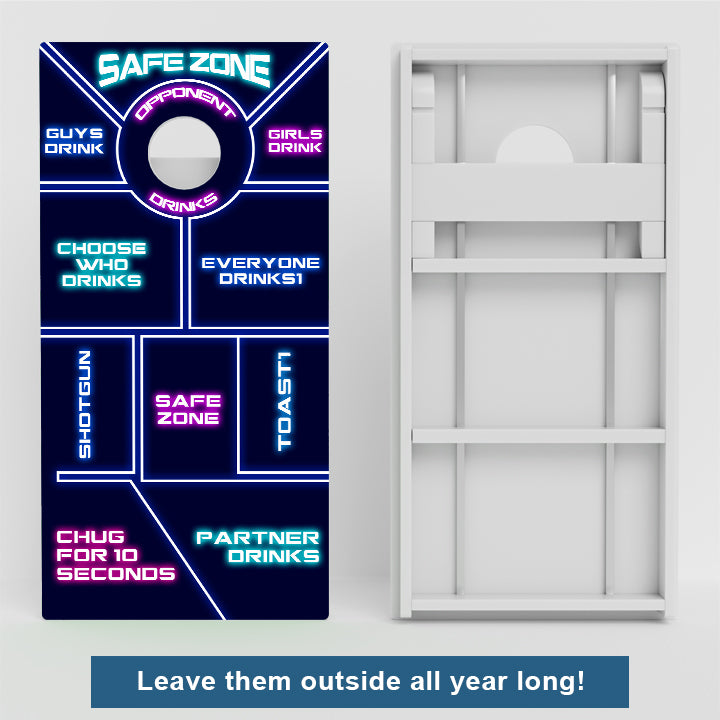 Neon Drinking Game Weather Proof Cornhole Boards