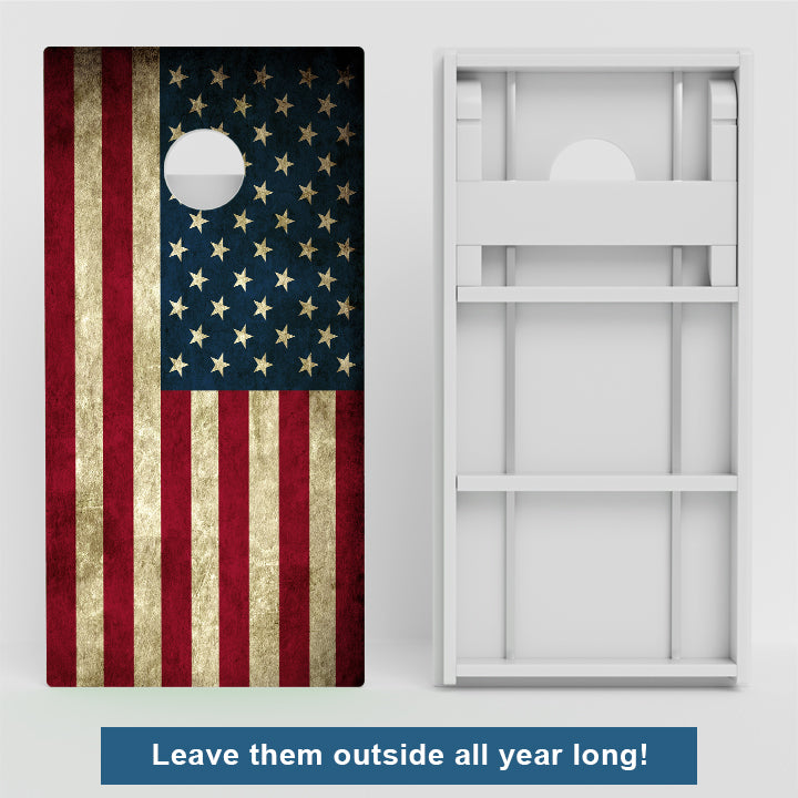 American Flag Weather Proof Cornhole Boards