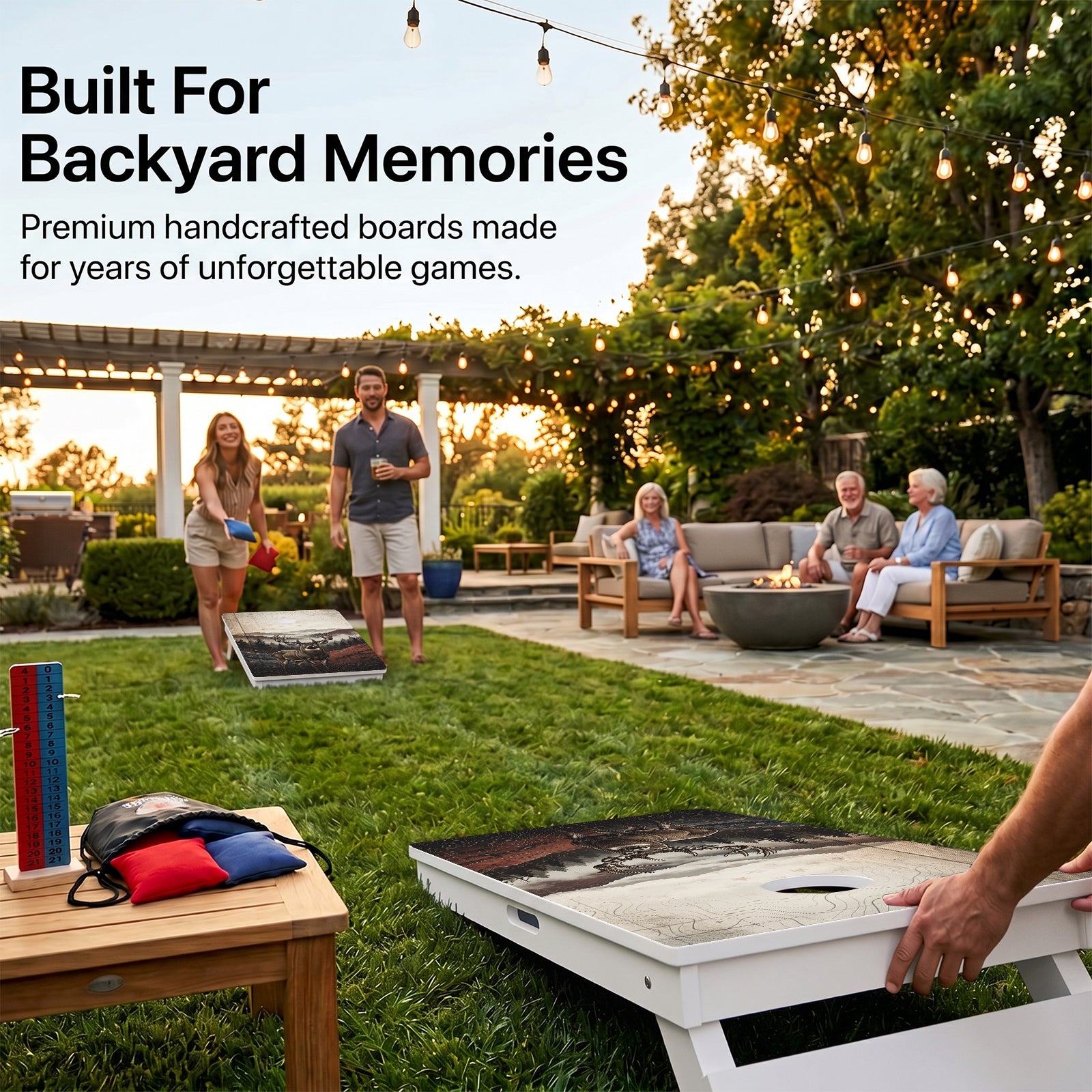 American Deer Weather Proof Cornhole Boards