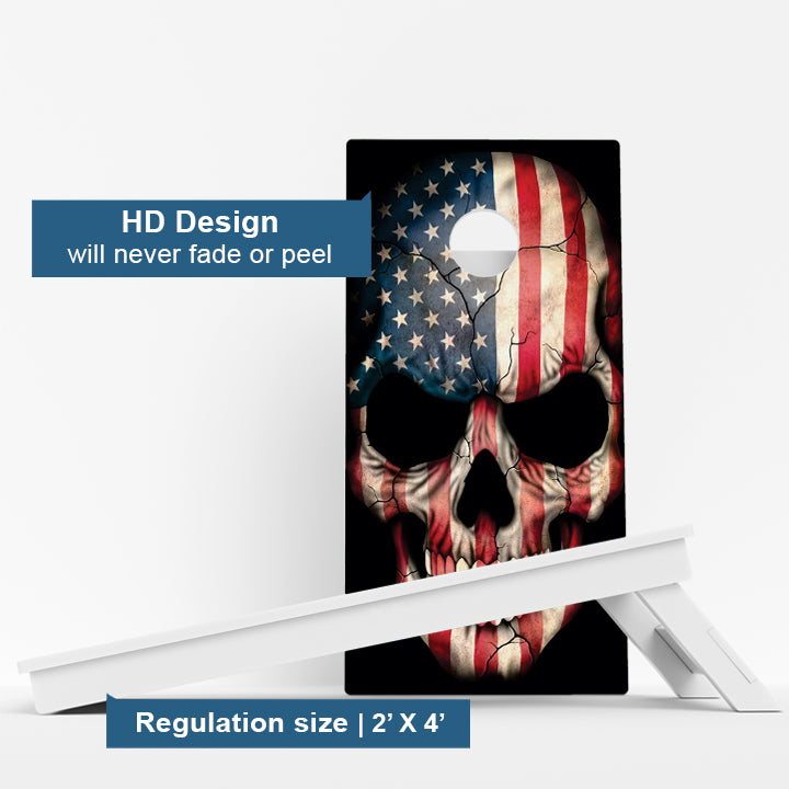 American Skull Weather Proof Cornhole Boards