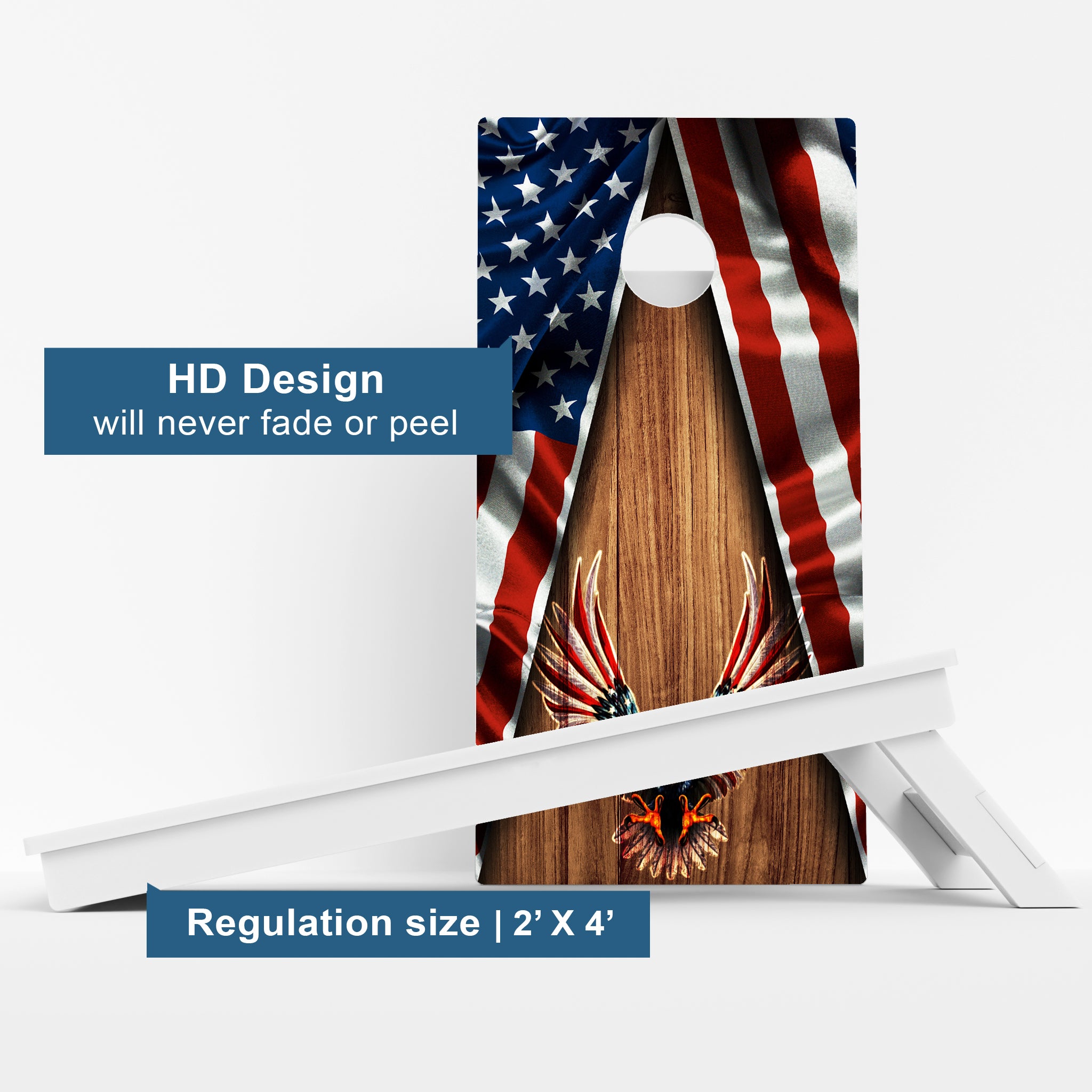 Patriotic Weather Proof Cornhole Boards