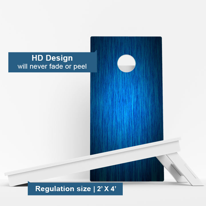 Blue Wood Grain Weather Proof Cornhole Boards