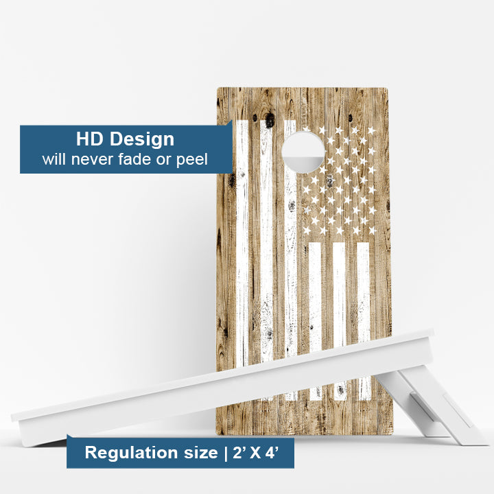 Camo American Flag Weather Proof Cornhole Boards