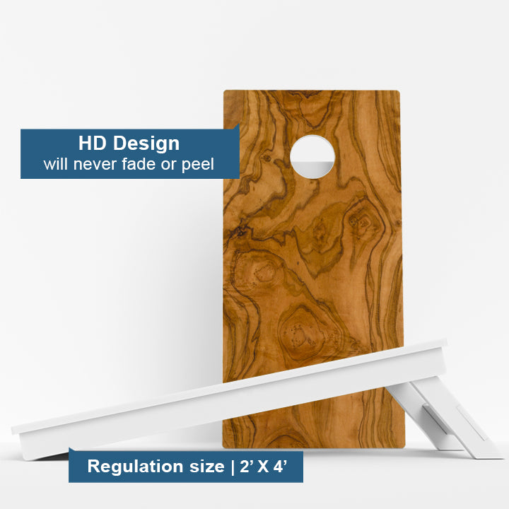 Wood Grain Weather Proof Cornhole Boards