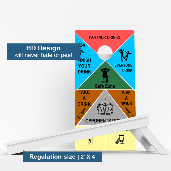Drinking Game Weather Proof Cornhole Boards