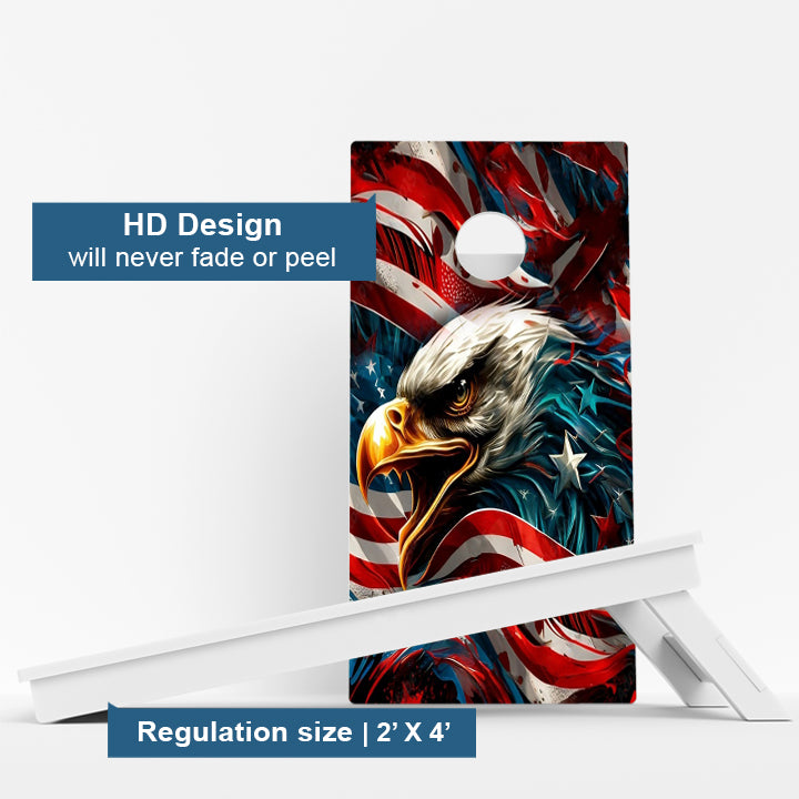 USA Patriotic Eagle Weather Proof Cornhole Boards