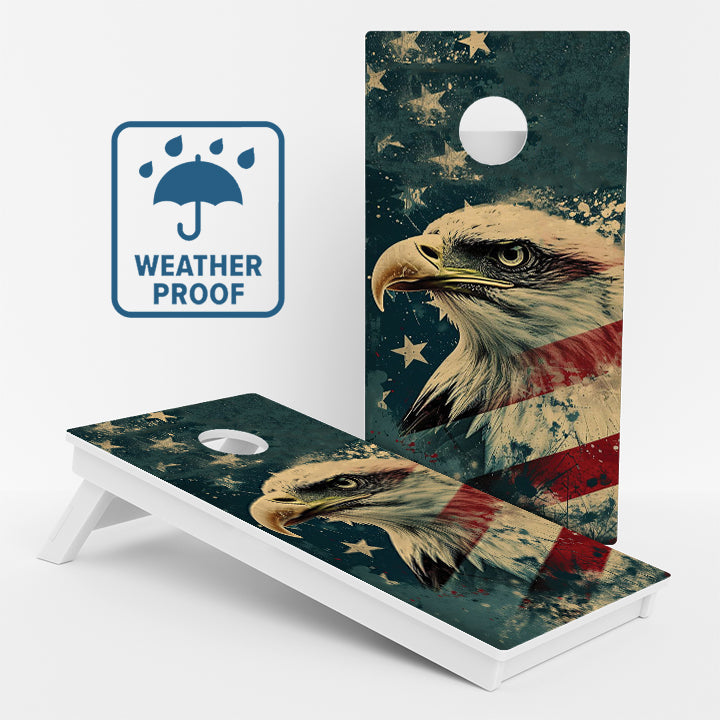 Weather Proof Patriotic Cornhole Boards