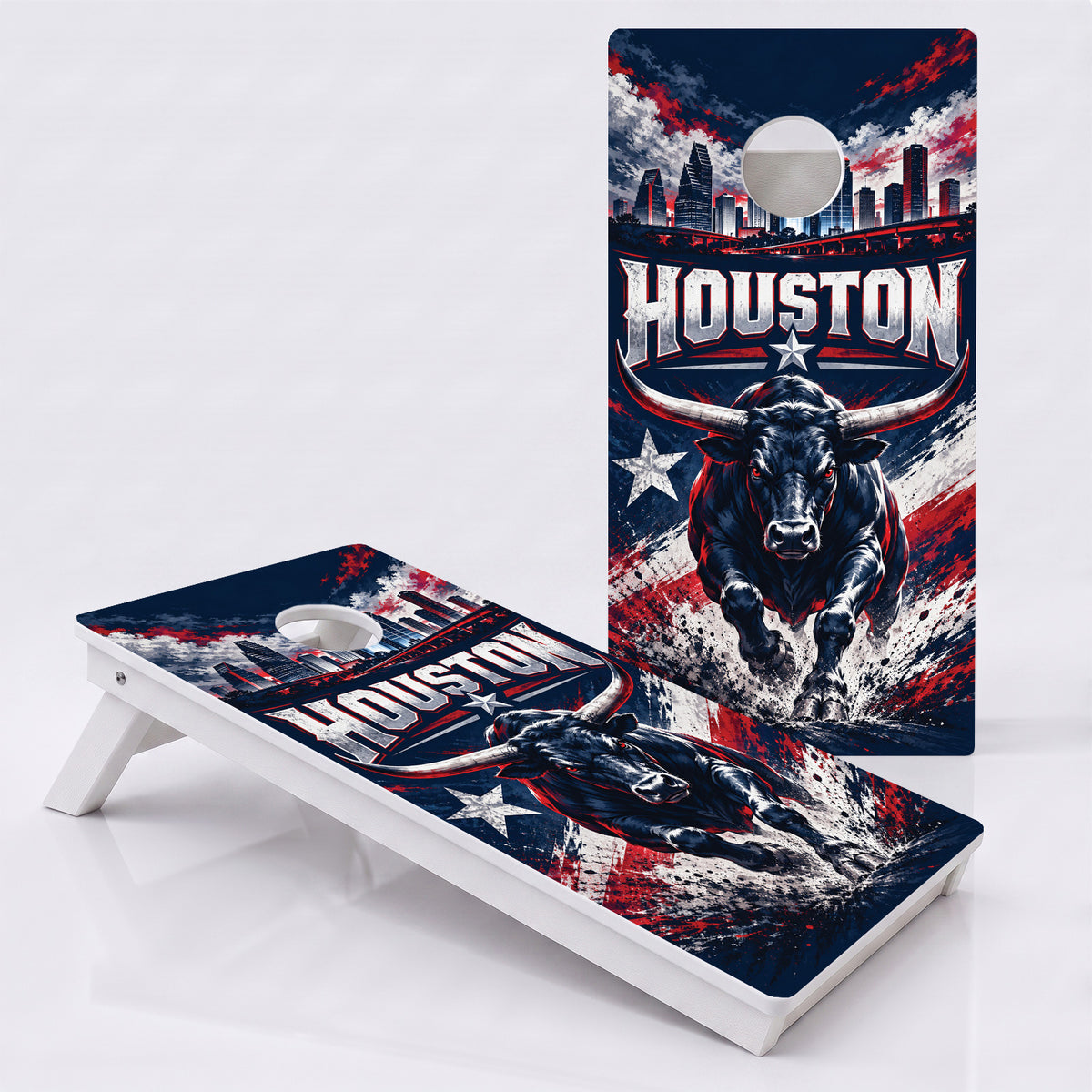 Houston Football Weather Proof Cornhole Boards