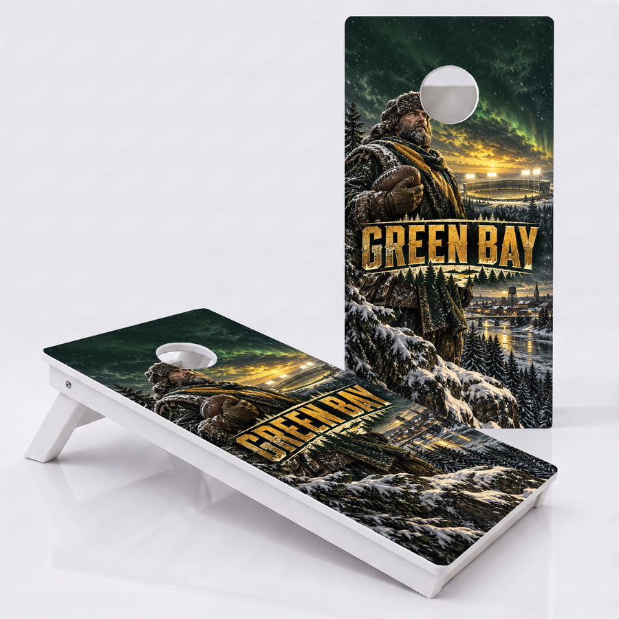 Green Bay Football Weather Proof Cornhole Boards