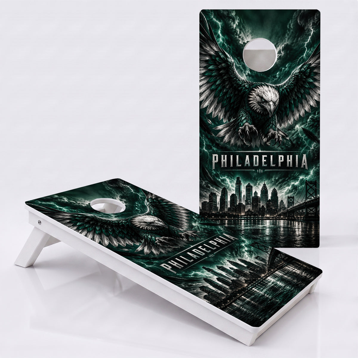 Philadelphia Football Weather Proof Cornhole Boards