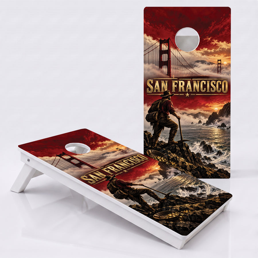 San Francisco Football Weather Proof Cornhole Boards