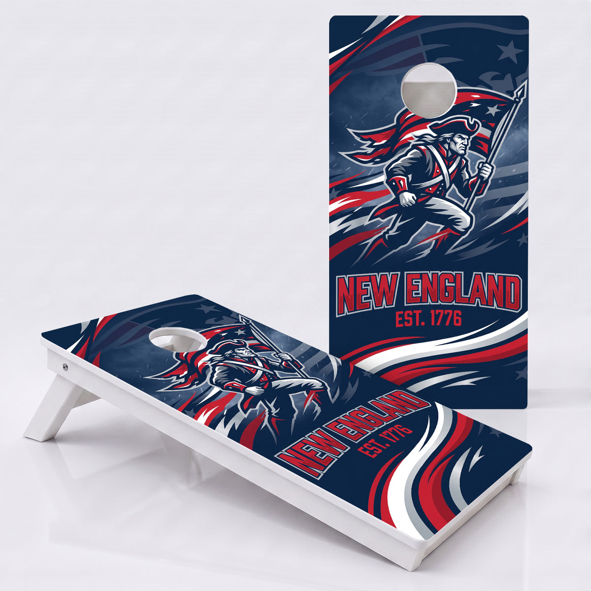 New England Football Weather Proof Cornhole Boards