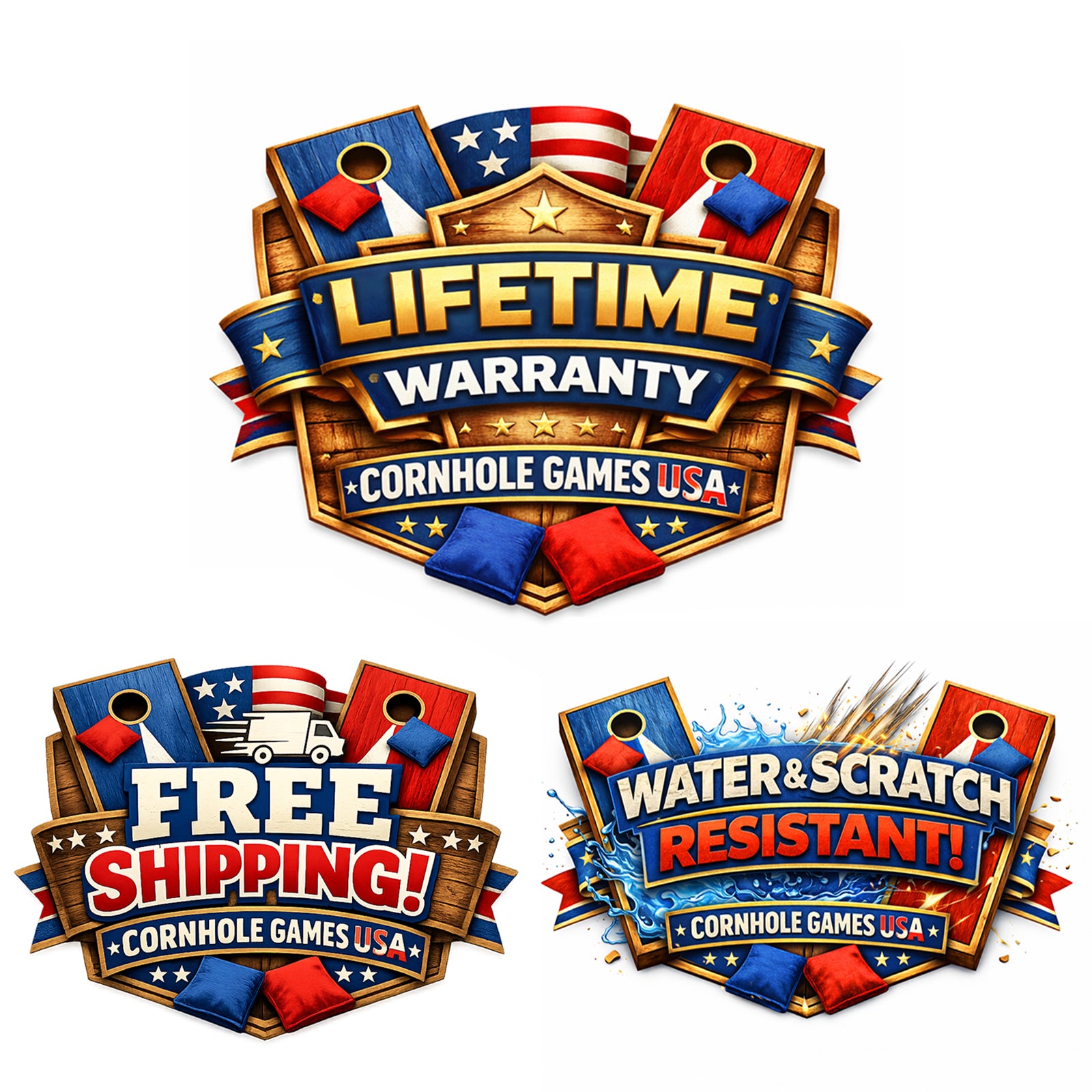 Lifetime Warranty + Free Shipping + Water & scratch resistant seal