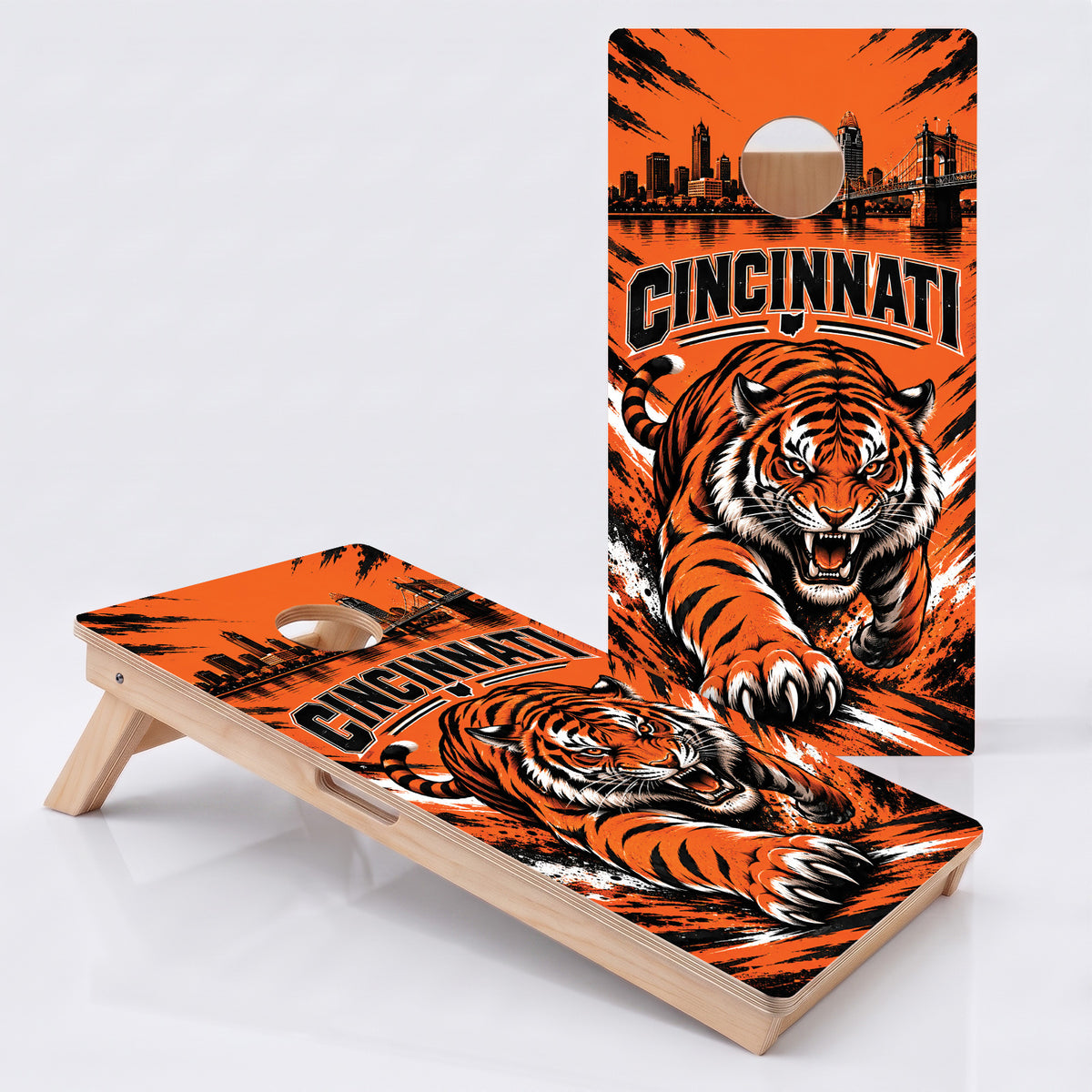 Cincinnati Football Professional Cornhole Boards