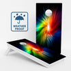 Rainbow Swirl Weather Proof Cornhole Boards