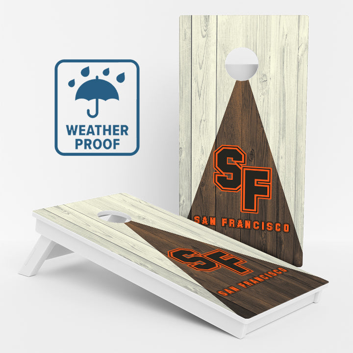 San Francisco Baseball Weather Proof Cornhole Boards