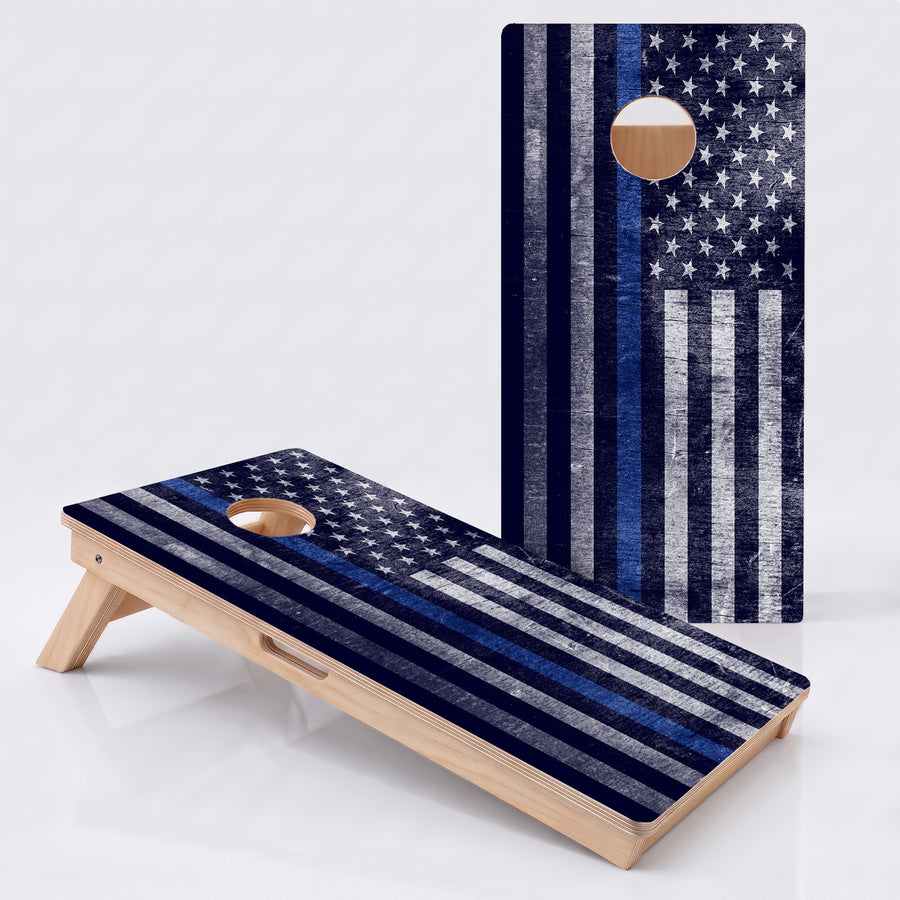 Thin Blue Line Flag Professional Cornhole Boards