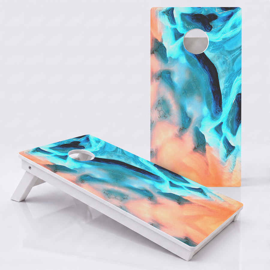 Sand Painting Weather Proof Cornhole Boards