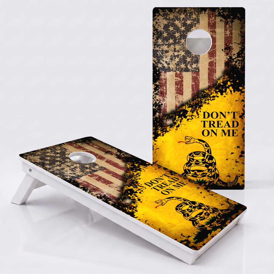 Don't Tread On Me Weather Proof Cornhole Boards