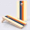 Antique Retro Colored Lines Professional Cornhole Boards