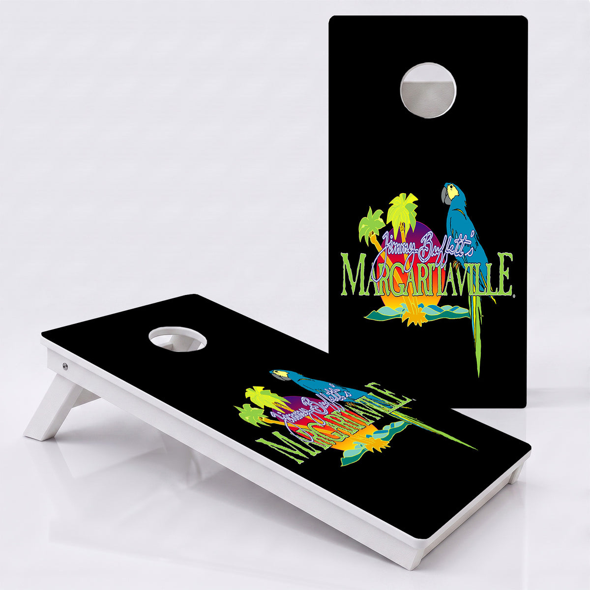Margaritaville Jimmy Buffet Weather Proof Cornhole Boards